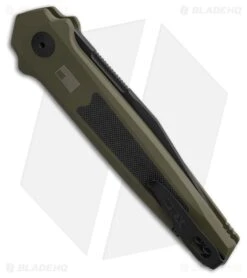 Kershaw Launch 17 Automatic Knife Olive Green Aluminum/Black G-10 (3.5" Black) -Knife Craft Store Kershaw Auto Launch 17 Button Lock OL BHQ 209669 td side large