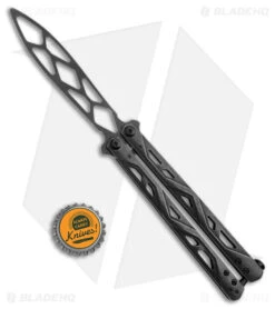 Kershaw Balanza Butterfly Trainer Knife Black SW (4.25" Black SW) 4950TR 7 Kershaw Balanza Butterfly Trainer Knife Black SW (4.25" Black SW) 4950TR -Knife Craft Store Kershaw Balanza Knife Black SW BHQ 178512 jr bottlecap large