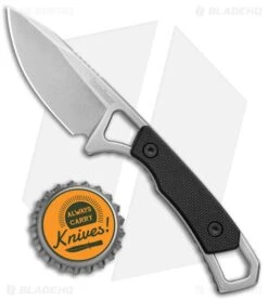 Kershaw Brace Neck Knife Fixed Blade (2" Stonewash) 2085 -Knife Craft Store Kershaw Brace Neck Knife Fixed Blade SW 2085 BHQ 120531 jr bottlecap large