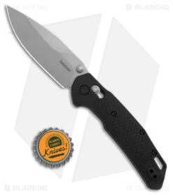 Kershaw Heist DuraLock Knife Black FRN (3.1" Stonewash D2) 2037 -Knife Craft Store Kershaw Heist Knife Black SW BHQ 178500 jr bottlecap large