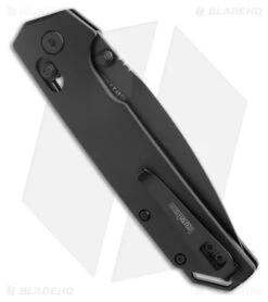 Kershaw Iridium DuraLock Knife Black Aluminum (3.5" Black D2) 2038BLK -Knife Craft Store Kershaw Iridium DuraLock Knife Black Aluminum Black D2 2038BLK BHQ 187860 kc side large