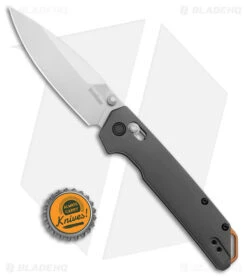 Kershaw Iridium DuraLock Knife Gray Aluminum (3.5" Satin D2) 2038 -Knife Craft Store Kershaw Iridium Gray Copper Satin BHQ 178501 jr bottlecap large