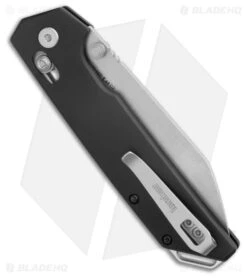 Kershaw Iridium Reverse Tanto DuraLock Knife Black Aluminum (3.5" SW D2) 2038R -Knife Craft Store Kershaw Iridium Reverse Tanto DuraLock Knife Black Aluminum SW D2 2038R BHQ 193649 kr side large