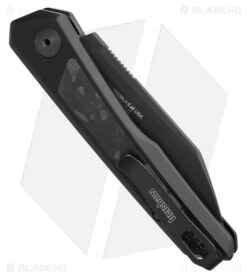 Kershaw Launch 20 MagnaCut Automatic Knife Black Aluminum + CF (3" Black) -Knife Craft Store Kershaw Launch 20 MagnaCut Automatic Knife Black Aluminum CF 3in Black BHQ 218000 td side large