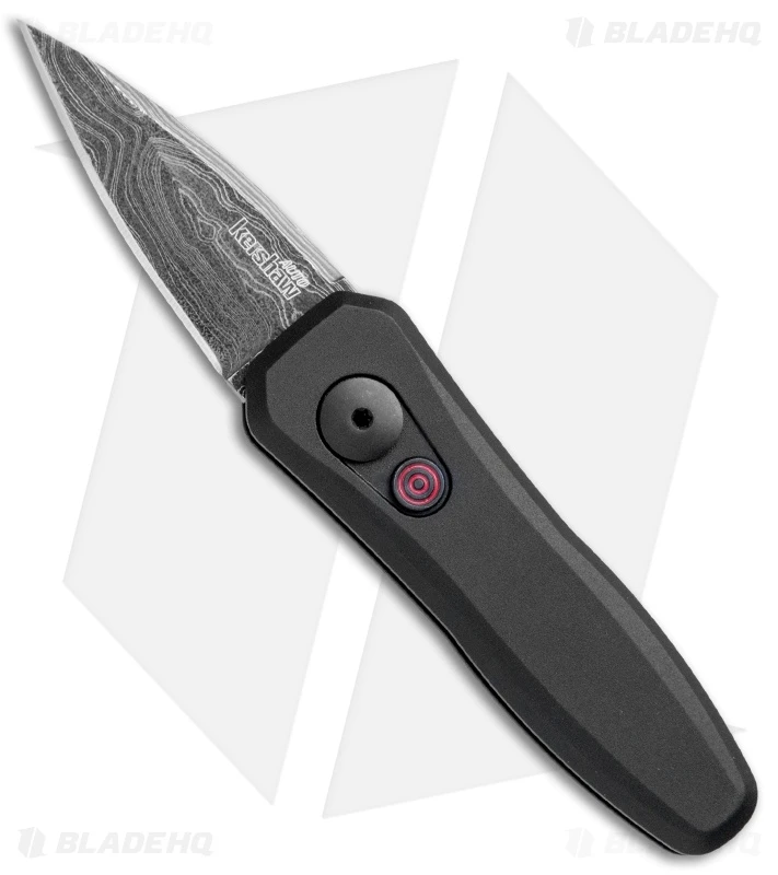 Kershaw Launch 4 CA Legal Automatic Knife Black Aluminum (1.9" Damascus) 1 Kershaw Launch 4 CA Legal Automatic Knife Black Aluminum (1.9" Damascus)