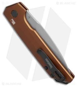 Kershaw Launch Iridium MagnaCut Automatic Knife Bronze Aluminum (3.5" Stonewash) -Knife Craft Store Kershaw Launch Iridium MagnaCut Automatic Knife Bronze Aluminum 3in SW BHQ 217998 td side large