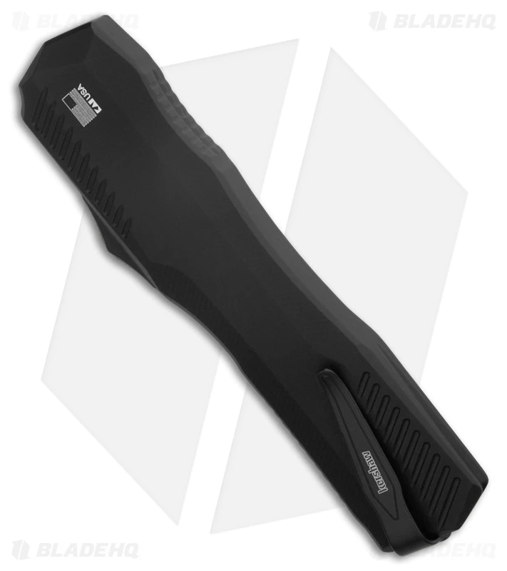 Kershaw Livewire Reverse Tanto OTF Automatic Knife Black (3.4" Black SW) 9000R 3 Kershaw Livewire Reverse Tanto OTF Automatic Knife Black (3.4" Black SW) 9000R - Image 3