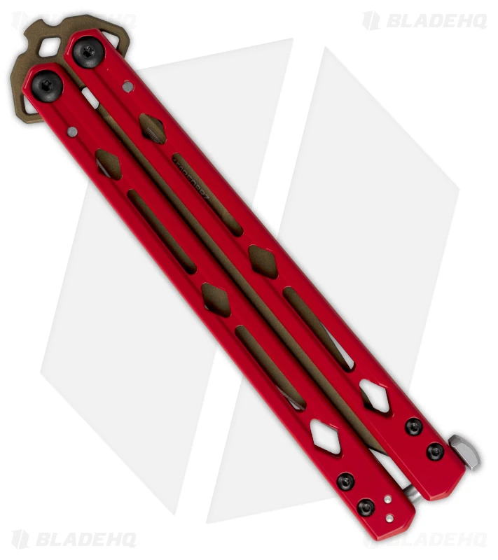 Kershaw Lucha Balisong Butterfly Knife Red (4.5" Bronze) KS5150REDBRZ 2 Kershaw Lucha Balisong Butterfly Knife Red (4.5" Bronze) KS5150REDBRZ - Image 2