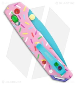 Kershaw Mini Iridium DuraLock Knife Dessert Warrior Donut (3" Blue) 2051DW -Knife Craft Store Kershaw Mini Iridium DuraLock Knife Dessert Warrior Blue 2051DW BHQ 209833 kr side large