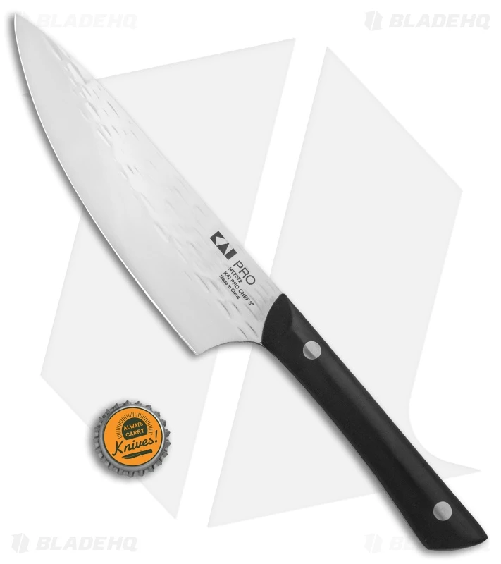 KAI PRO 6" Chef's Kitchen Knife (6" Hammered) HT7072 3 KAI PRO 6" Chef's Kitchen Knife (6" Hammered) HT7072 - Image 3