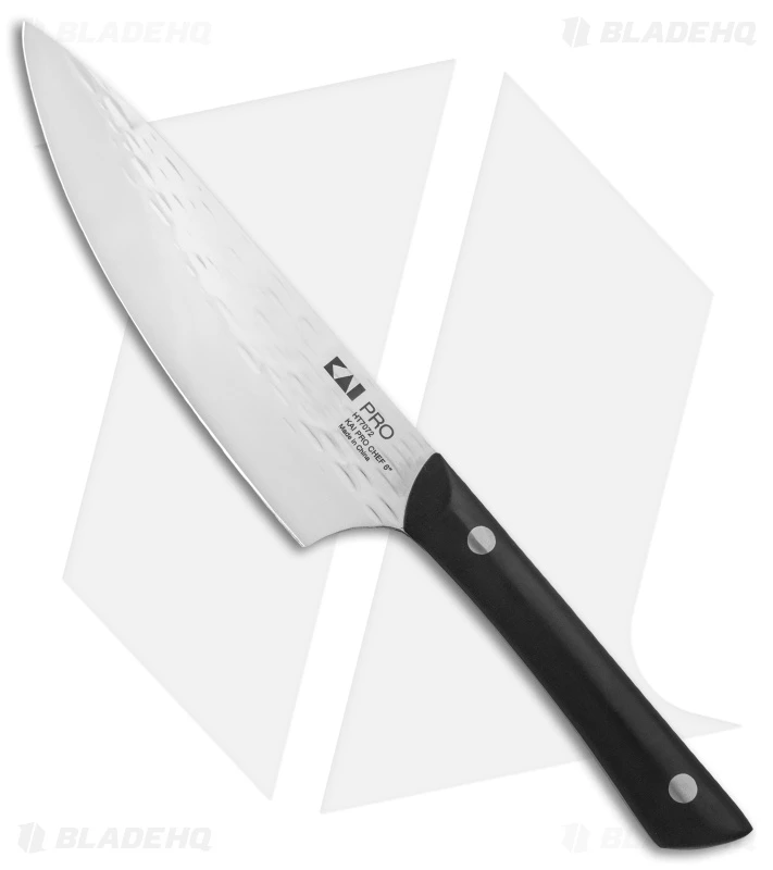 KAI PRO 6" Chef's Kitchen Knife (6" Hammered) HT7072 1 KAI PRO 6" Chef's Kitchen Knife (6" Hammered) HT7072