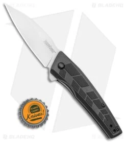 Kershaw Rhetoric Assisted Opening Knife Black GFN (3" Bead Blast) -Knife Craft Store Kershaw Rhetoric A O 1342X BHQ 112279 LS Bottlecap large