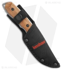 Kershaw Small Hunting Fixed Blade Knife Wood (3.5" Satin) 1417 -Knife Craft Store Kershaw Small Hunting Knife Wood Satin 1417 BHQ 192128 kr sheath large