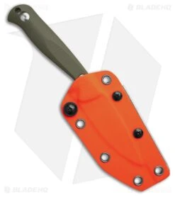 Kizer Evenki 1 Fixed Blade Knife Green G-10 (3.00" Stonewash) 1097A1 -Knife Craft Store Kizer Evenki 1 Fixed Blade Knife Green G 10 3in SW BHQ 218486 td side large