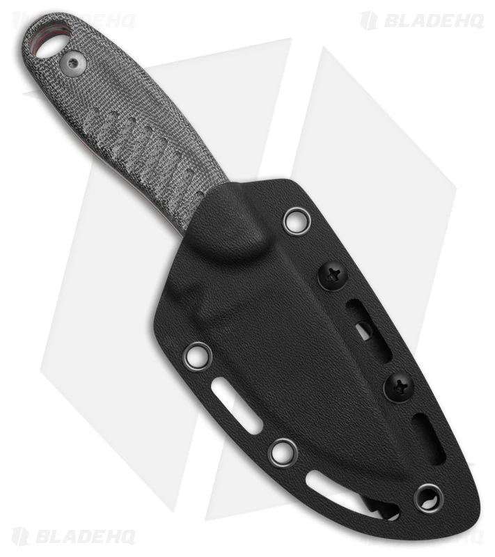 Kizer Hare Fixed Blade Knife Black Micarta + Orange G-10 (3.1" Satin/SW) 1077A2 3 Kizer Hare Fixed Blade Knife Black Micarta + Orange G-10 (3.1" Satin/SW) 1077A2 - Image 3