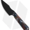 Kizer Maverick Customs Harpoon Mini Fixed Blade Knife Damascus G-10 (3" Black)