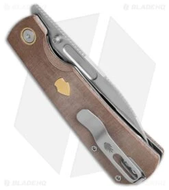 Kizer Retro Liner Lock Knife Micarta/Brass V4726A1 -Knife Craft Store Kizer Retro Liner Lock Knife Micarta Brass V4726A1 BHQ 218478 td side large