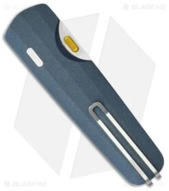 Leatherman Blazer Compression Wedge Lock Knife Denim Blue Steel (3.2" SW) -Knife Craft Store Leatherman Blazer Liner Lock Knife Blue Handle Satin BHQ 214917 td side large