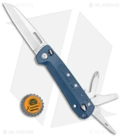 Leatherman Free K2 Multi 7-in-1 Folding Knife Navy (3.3" Satin) -Knife Craft Store Leatherman Free K2 Multi Purpose 7 in 1 Navy Satin 832897 BHQ 112285 jr bottlecap large