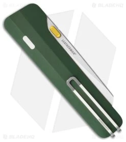 Leatherman Glider Compression Wedge Lock Knife Okra Green Steel (3" SW) -Knife Craft Store Leatherman Glider Liner Lock Knife Green Handle Satin BHQ 214921 td side large