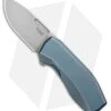 LionSteel Knives N.ONE MagnaCut Frame Lock Knife Blue Titanium (2.6" Satin)