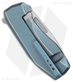 LionSteel Knives N.ONE MagnaCut Frame Lock Knife Blue Titanium (2.6" Satin) -Knife Craft Store LionSteel Knives N.ONE MagnaCut Frame Lock Knife Blue Titanium Satin BHQ 210360 kr side large