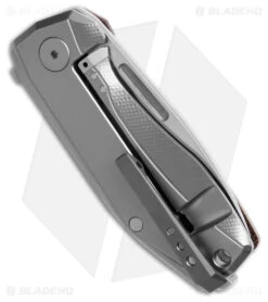 LionSteel Nano Frame Lock Knife Natural Canvas Micarta (2.75" Satin MagnaCut) -Knife Craft Store LionSteel Nano Frame Lock Knife Natural Canvas Micarta 2in Magnacut BHQ 186450 td side large