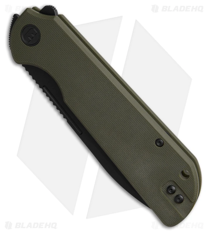 Liong Mah Design Binary Liner Lock Knife Green G-10 (3.75" Black SW) 2 Liong Mah Design Binary Liner Lock Knife Green G-10 (3.75" Black SW) - Image 2