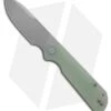 Liong Mah Design Binary Liner Lock Knife Jade G-10 (3.75" Stonewash)