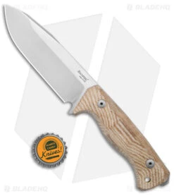 LionSteel T6 Hunting Fixed Blade Knife Natural Micarta (6" Satin) -Knife Craft Store Lionsteel T6 Hunting Fixed Blade Natural Micarta Satin BHQ 144741 jr bottlecap large