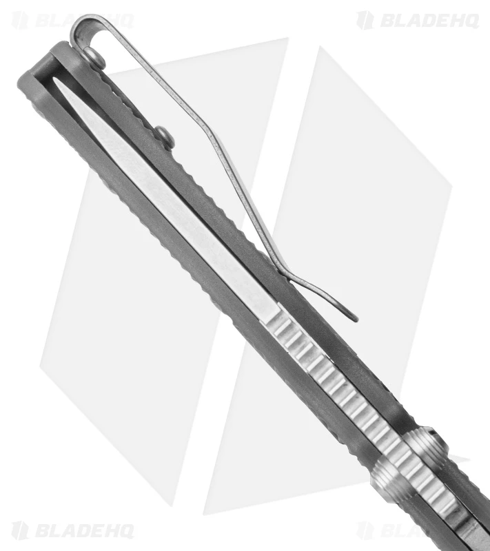 Lynch Northwest Demko Short-Deep Carry Titanium Pocket Clip (Stonewash) 4 Lynch Northwest Demko Short-Deep Carry Titanium Pocket Clip (Stonewash) - Image 4