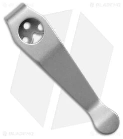 Lynch Northwest Standard Titanium Spyderco Wire Clip (Stonewashed)