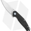 MKM Anso Goccia Liner Lock Flipper Knife Black G-10 (3.25" Satin)