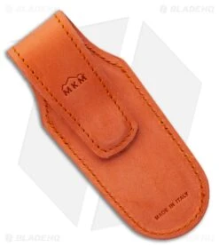 MKM Leather Pocket Knife Sheath - Orange -Knife Craft Store MKM Leather Pocket Knife Sheath Orange BHQ 123141 LS Back large