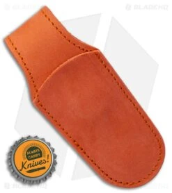 MKM Leather Pocket Knife Sheath - Orange -Knife Craft Store MKM Leather Pocket Knife Sheath Orange BHQ 123141 LS Bottlecap large