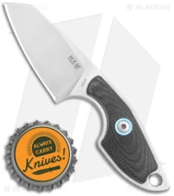MKM Voxnaes Mikro 2 Fixed Blade Knife Black G-10 (2" SW Sheepsfoot) MR02-GBK -Knife Craft Store MKM MIKRO 1 Fixed Black G 10 SW BHQ 121223 jr bottlecap large