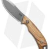 MKM Pocket Tango 1 MagnaCut Fixed Blade Knife Olive Wood (2.91" Satin)