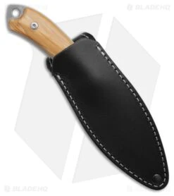 MKM Pocket Tango 1 MagnaCut Fixed Blade Knife Olive Wood (2.91" Satin) -Knife Craft Store MKM Pocket Tango 1 MagnaCut Fixed Blade Knife Olive Wood 2in Satin BHQ 188208 td side large