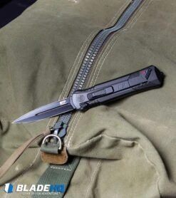 S&W M&P OTF Assist Finger Actuator Tanto Knife (3.2" Black Serr) 15 S&W M&P OTF Assist Finger Actuator Tanto Knife (3.2" Black Serr) -Knife Craft Store MP OTF Spring Assisted Spear Point Knife Gray Black BHQ 80731 kp lifestyle web large 1