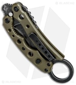 Mantis Vuja De Balisong Karambit Crossover Knife Desert Tan G-10 (2" Black SW) -Knife Craft Store Mantis Vuja De Balisong Karambit Crossover Desert Tan G 10 Black SW MANMK4DTSW BHQ 56613 jr side large