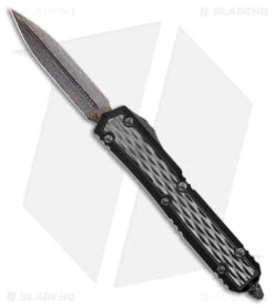 Marfione Customs Makora D/E OTF Automatic Knife Black (3.4" Damascus)