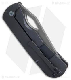 McNees Custom Knives Dixons Frame Lock Blue Titanium (3.75" Stonewash) -Knife Craft Store McNees Custom Knives Dixons Frame Lock Blue Titanium 3in SW BHQ 221122 td side large