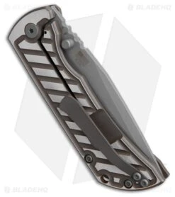 McNees Knives MAC2-3.5 Fastback Frame Lock Knife Bronze/Satin (3.5" SW) -Knife Craft Store McNees Knives MAC2 3 Fastback Frame Lock Knife Bronze Satin 3in SW BHQ 223264 td side large