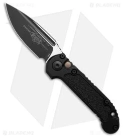 Microtech LUDT Gen III S/E Automatic Knife Black Al (3.5" Two-Tone) 1135-1 T