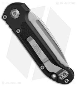 Microtech LUDT Gen III S/E Automatic Knife Black/3M (3.5" SW) 1135-10 -Knife Craft Store Microtech LUDT Gen III SE Automatic Knife Black Aluminum BHQ 193367 td side large