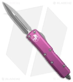 Microtech UTX-85 D/E OTF Automatic Knife Violet Aluminum (3.1" Apocalyptic)