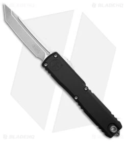 Microtech Ultratech ZBP Gen III T/E Automatic Knife Black Aluminum(3.5" SW)