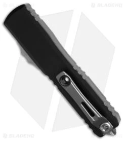 Microtech Ultratech ZBP Gen III T/E Automatic Knife Black Aluminum(3.5" SW) -Knife Craft Store Microtech Ultratech Gen III ZBP TE Automatic Knife Black Aluminum 3in SW BHQ 211450 td side large