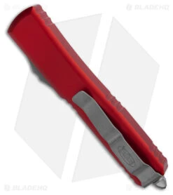 Microtech Ultratech S/E OTF Automatic Knife Red Al (3.4" Apocalyptic)121-11APRD -Knife Craft Store Microtech Ultratech SE OTF AK Red 3in Apocalyptic BHQ 183745 td side large