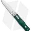 Mikov 241 Predator Lever Lock Auto Knife ABS Green (3.75" Polish) Pocket Clip